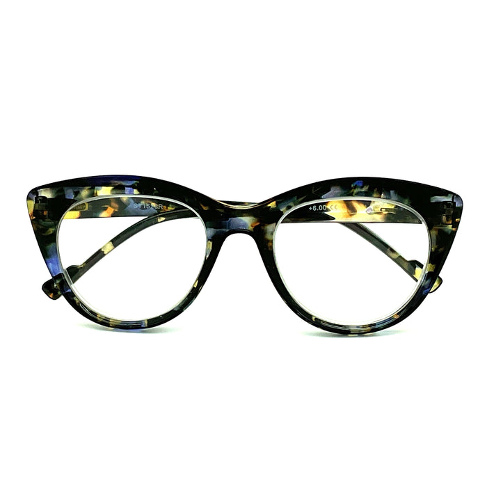 Ducky Shincracker High Power Square Style Spring Temple Reading Glasses up to +6.00 High Power Reader 