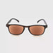 Chill Flexible Rectangular Frame Reading Sunglasses with Fully Magnified Lenses brown frame