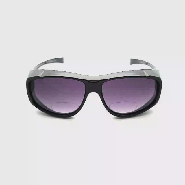 Bifocal Fits Over Sunglasses gloss black frame