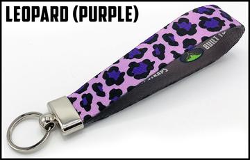 Executive Key Fob In 30 Styles Lanyard Leopard (Purple) 