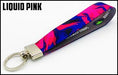 Executive Key Fob In 30 Styles Lanyard Liquid Pink 