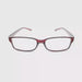Last Chance Thin Temple Negative Power Glasses for Distance red frame