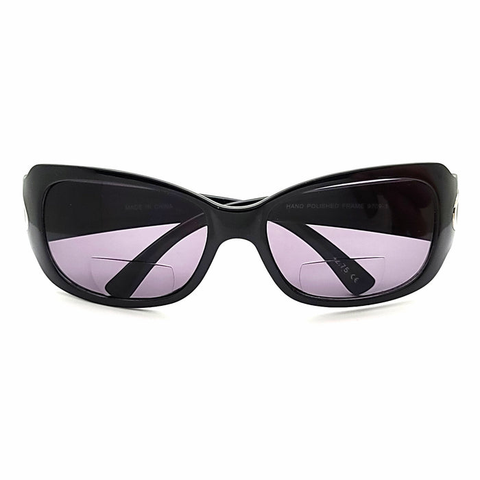Fab NYS Butterfly Frame with Etched Temple Bifocal Reading Sunglasses Bifocal Reading Sunglasses 