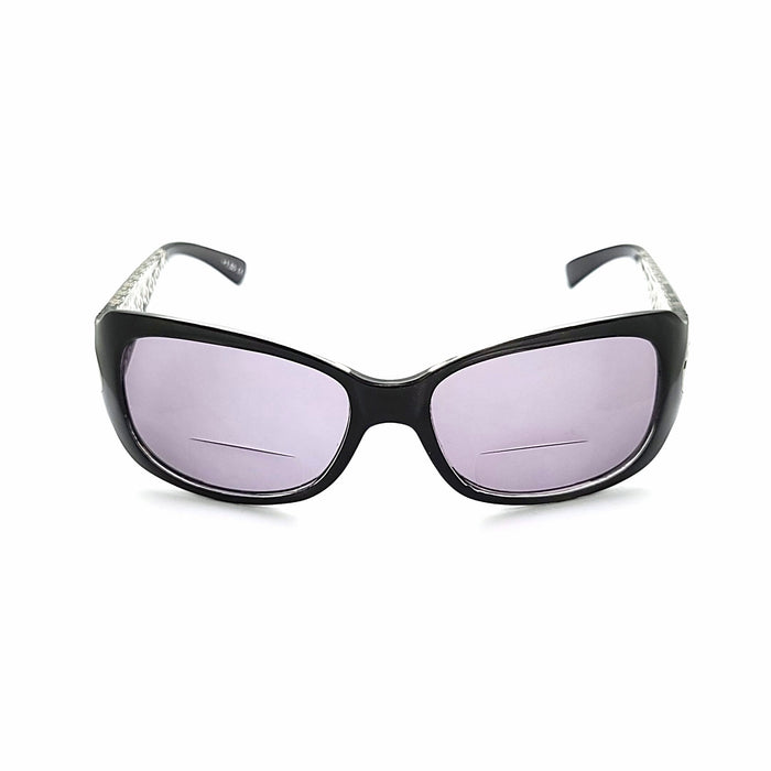 Fab NYS Butterfly Frame with Etched Temple Bifocal Reading Sunglasses Bifocal Reading Sunglasses 