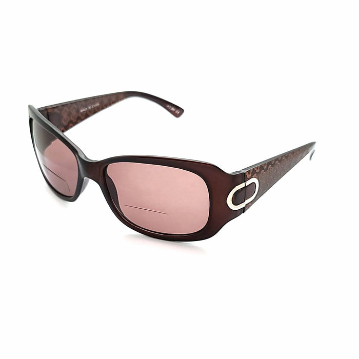 Fab NYS Butterfly Frame with Etched Temple Bifocal Reading Sunglasses Bifocal Reading Sunglasses 