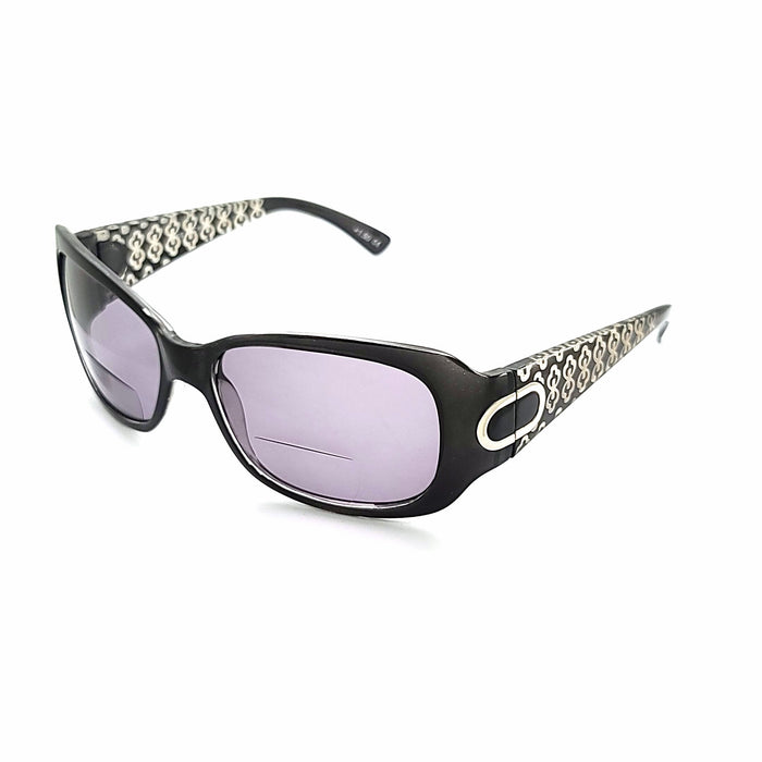 Fab NYS Butterfly Frame with Etched Temple Bifocal Reading Sunglasses Bifocal Reading Sunglasses 