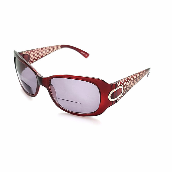 Fab NYS Butterfly Frame with Etched Temple Bifocal Reading Sunglasses Bifocal Reading Sunglasses 