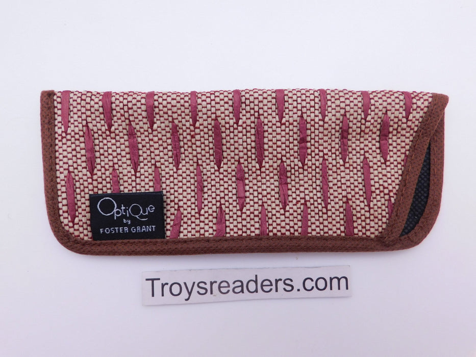 Fabric Glasses Sleeve/Pouch in Eleven Designs Cases Red Brown 
