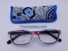 Fabric Readers With Case in Four Colors Reader with Display Blue +1.00 