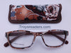 Fabric Readers With Case in Four Colors Reader with Display Brown +1.75 