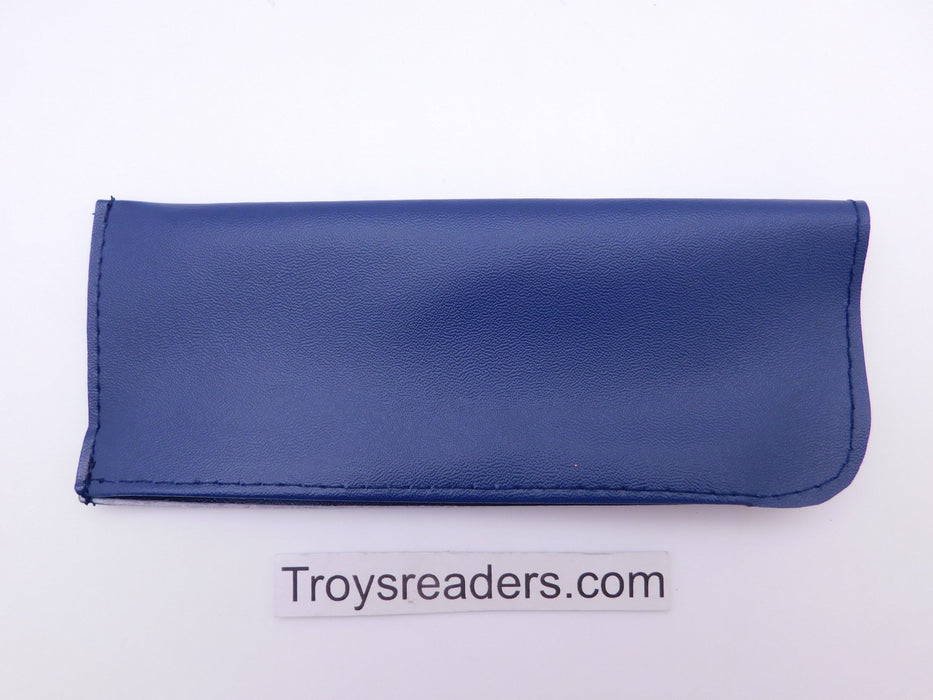 Faux Leather Glasses Pouch in Five Colors Cases Blue 