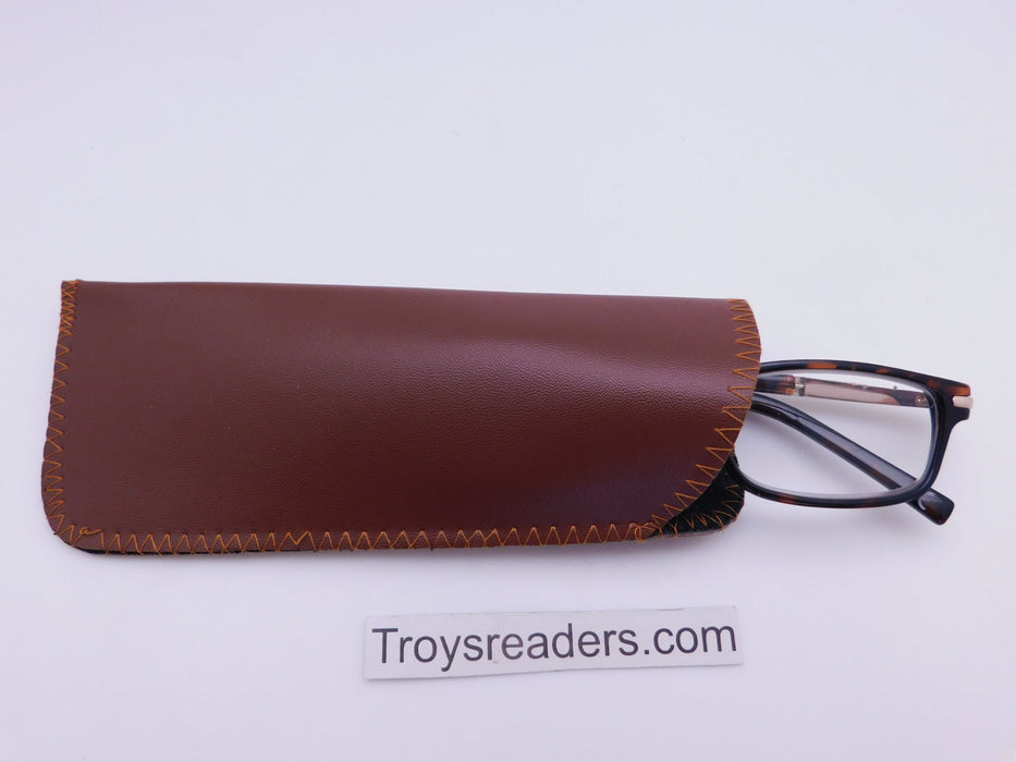 Faux Leather Glasses Sleeve Soft Case in Three Colors Cases 