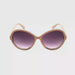 Paper Shaker Women's Fashion Round Bifocal Reading Sunglasses tan 