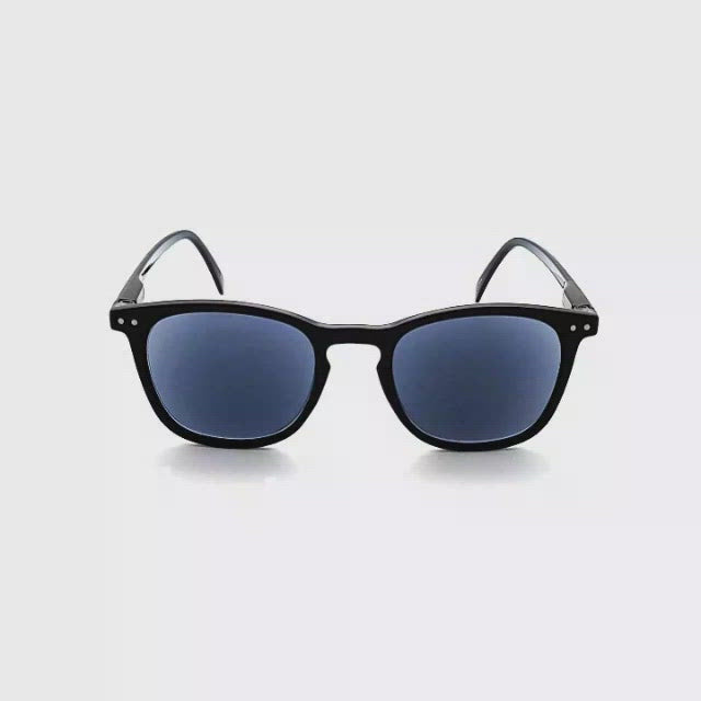 Catch Some Round Keyhole Reading Sunglasses with Fully Magnified Lenses black frames single power