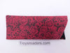 Floral Glasses Sleeve/Pouch in Five Colors Cases Red 
