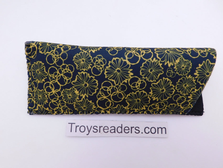 Floral Glasses Sleeve/Pouch in Five Colors Cases Yellow 