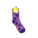 Foozys Unisex Fluffy Stars Socks Purple 