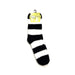 Foozys Unisex Fluffy Stripes Socks Black Toe 