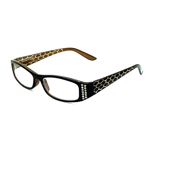 Freak Out Snakeskin Print Reading Glasses For Women Up to +4.00 