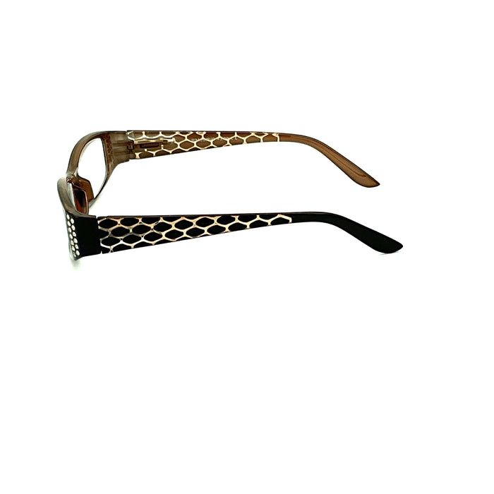Freak Out Snakeskin Print Reading Glasses For Women Up to +4.00 