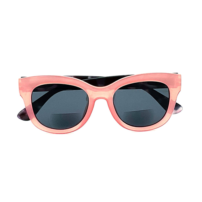 Go Crazy Big Round Colorful & Marbled Frame Bifocal Sunglass Readers Bifocal Reading Sunglasses 