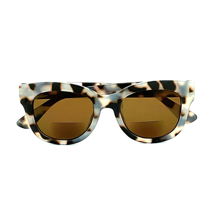 Go Crazy Big Round Colorful & Marbled Frame Bifocal Sunglass Readers Bifocal Reading Sunglasses 