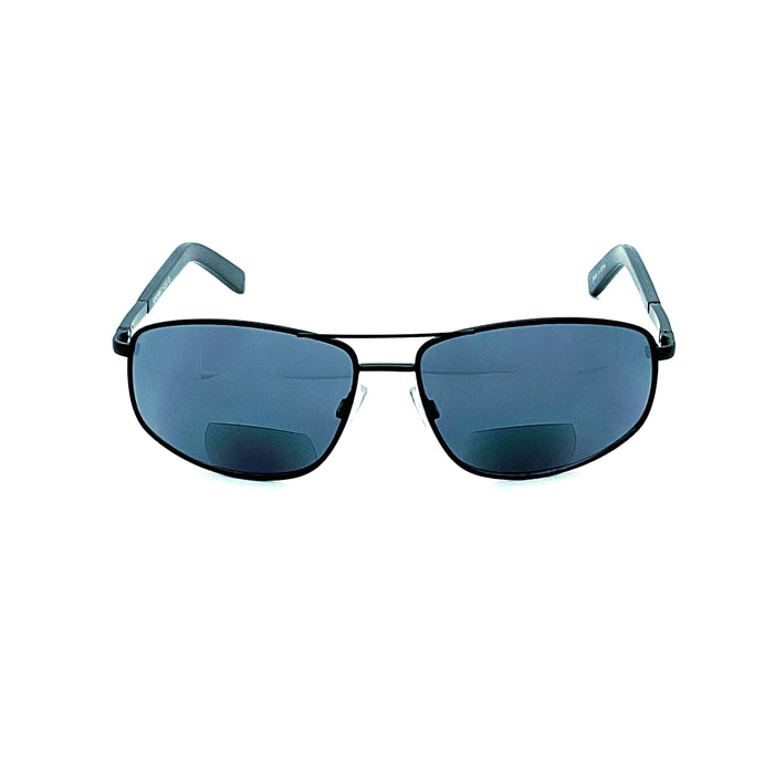 Going Around Metal Frame Sport Wrap Bifocal Reading Sunglasses 