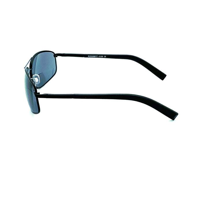 Going Around Metal Frame Sport Wrap Bifocal Reading Sunglasses 
