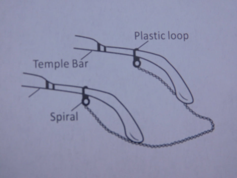 Green, Black, Maroon Fabric Chain Eyewear Holder Cords 