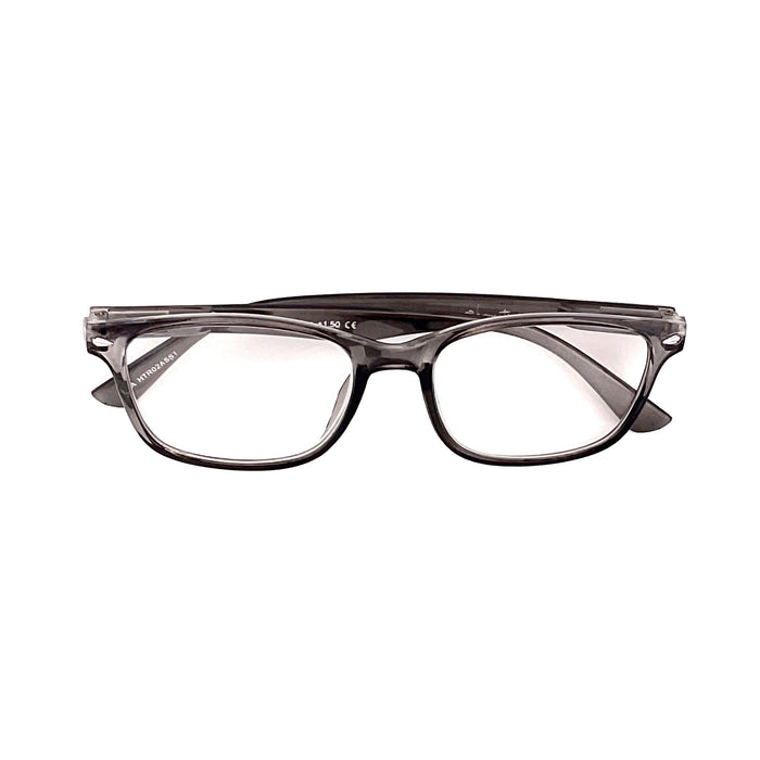 Hang Ten Wayfarer Style Reading Glasses With Spring Hinges 