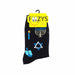 Hanukkah Socks Foozys Unisex Crew Socks Black 