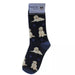 Happy Tails Socks Goldendoodle Navy One Size Fits Most Socks 
