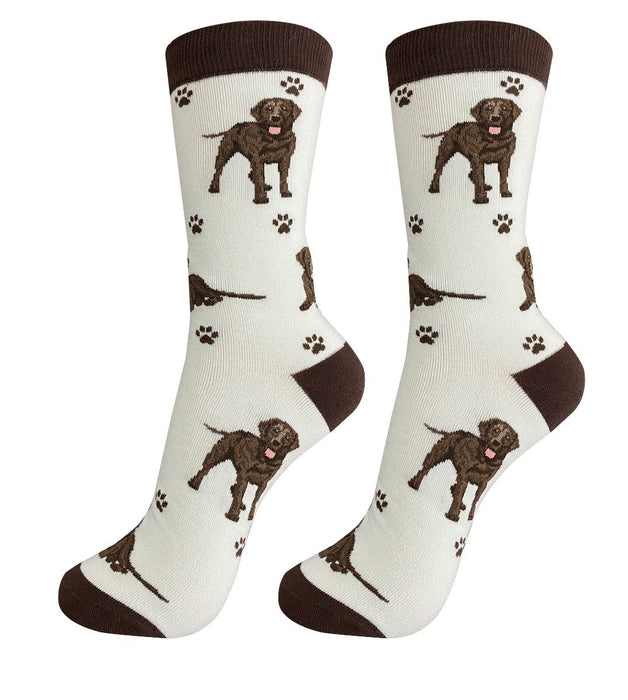Happy Tails Socks Labrador Chocolate One Size Fits Most Socks 