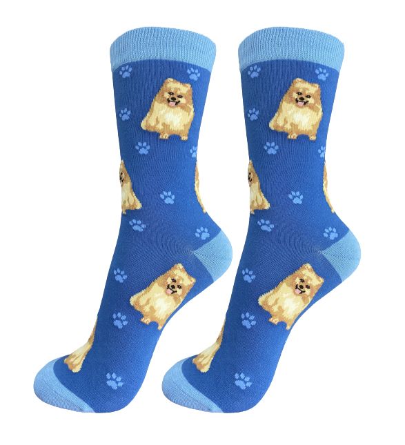 Happy Tails Socks Pomeranian One Size Fits Most Socks 