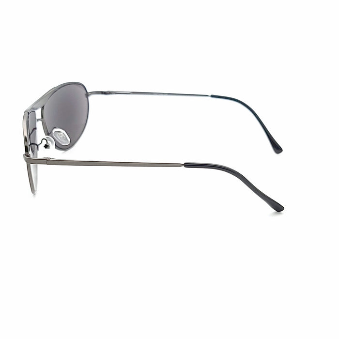 Hawk Fully Magnified Metal Aviator Reading Sunglasses with Spring Hinges in Three Colors Fully Magnified Reading Sunglasses 
