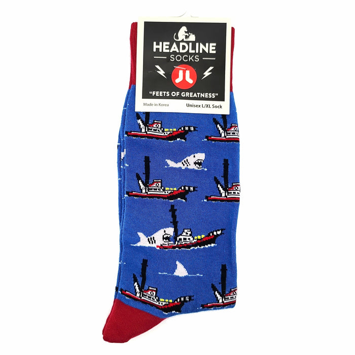 Headline Unisex L/XL Crew Gonna Need A Bigger Boat Socks 