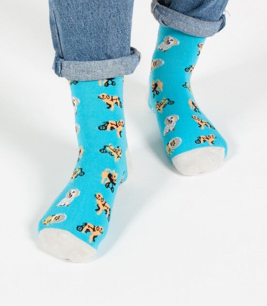 Headline Unisex S/M Crew Dogs with Disabilities Socks 