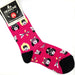 Headline Unisex S/M Crew Hair Metal Cats Cats of Rock Socks 