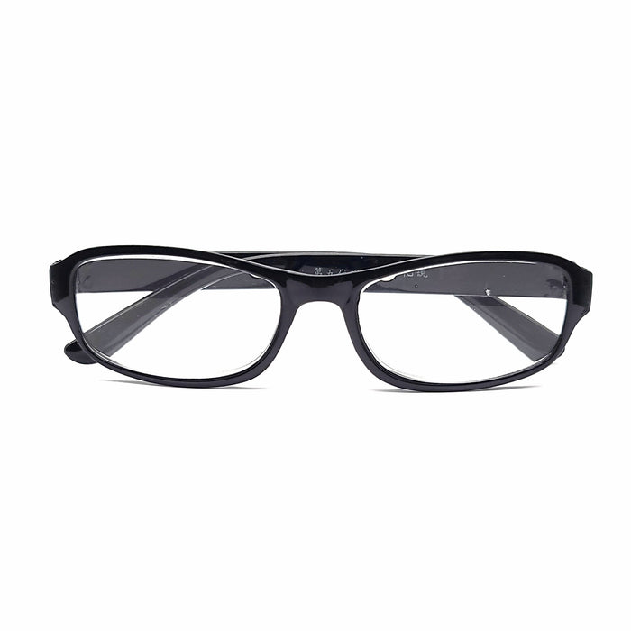 High Power Rectangular Frame Reading Glasses in Two Colors in +5.50 Reader no Case 