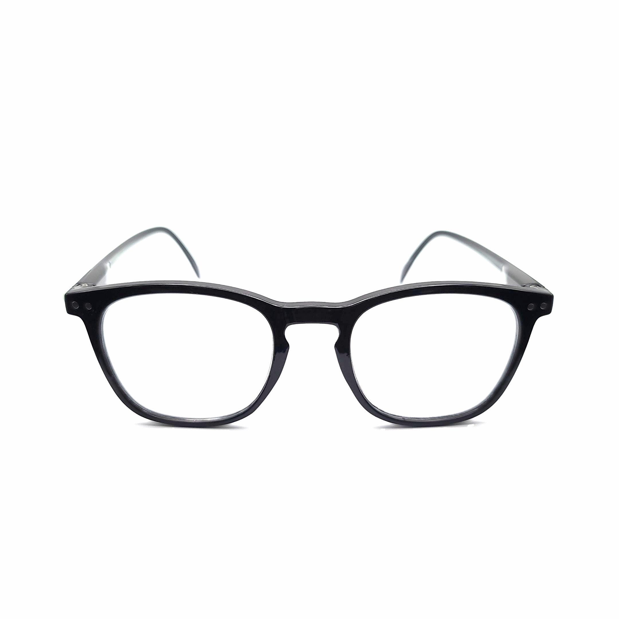 1560 Mona Reading Glasses 1.25 Black Readers Rounded Square Frame NWT Black Oversized Lightweight Square Reading Glasses - O main image 3
