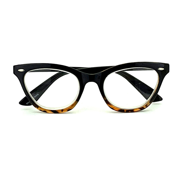 Hot Diggity Dog High Power Oval Cat Eye Shape Spring Temple Reading Glasses up to +6.00 High Power Reader 