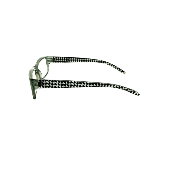 Houndstooth Rectangular Shape Readers With Matching Case Reader with Display 