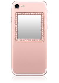 iDecoz Rose Gold Square Glitz Phone Mirrors Idecoz 