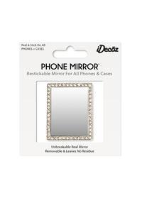 iDecoz Silver Rectangle Glitz Phone Mirrors Idecoz 