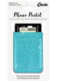iDecoz Turquoise Glitter Faux Leather Pocket Idecoz 