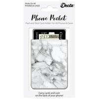 iDecoz White Marble Faux Leather Pocket Idecoz 