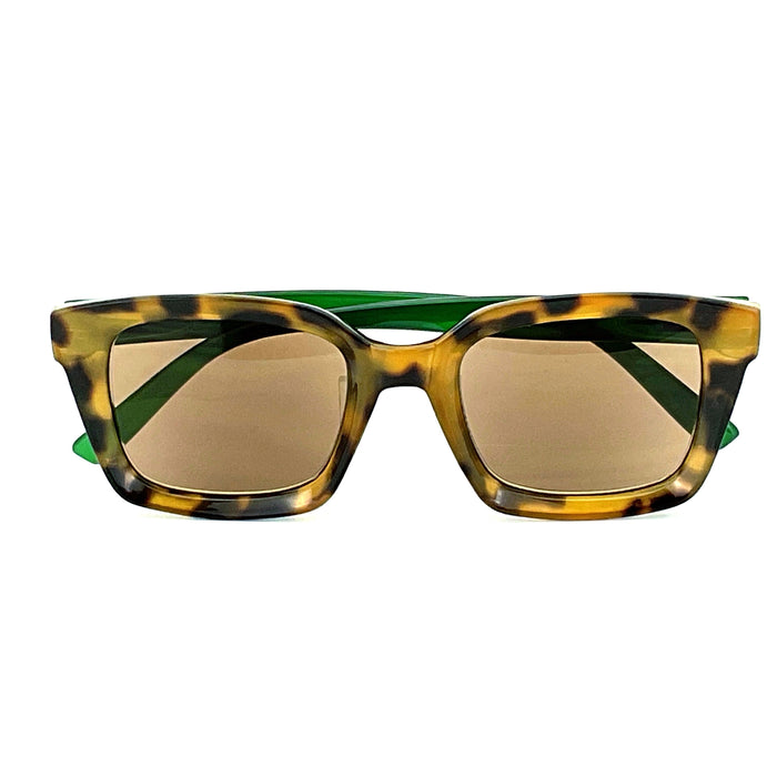 In Your Face Square Frame Fully Magnified Reading Sunglasses Fully Magnified Reading Sunglasses 