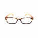 Jitterbug Colorful Tortoise High Power Reading Glasses Eyeglasses +4.00 Orange 