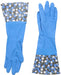 Krumbs Kitchen Rubber Gloves In Blue Flowers Rubber Gloves 