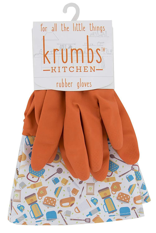 Krumbs Kitchen Rubber Gloves In Orange Kitchen Gadgets Rubber Gloves 